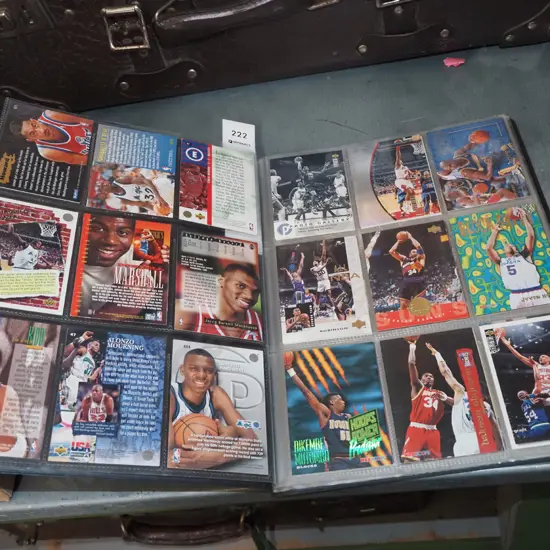 album of basketball collector cards