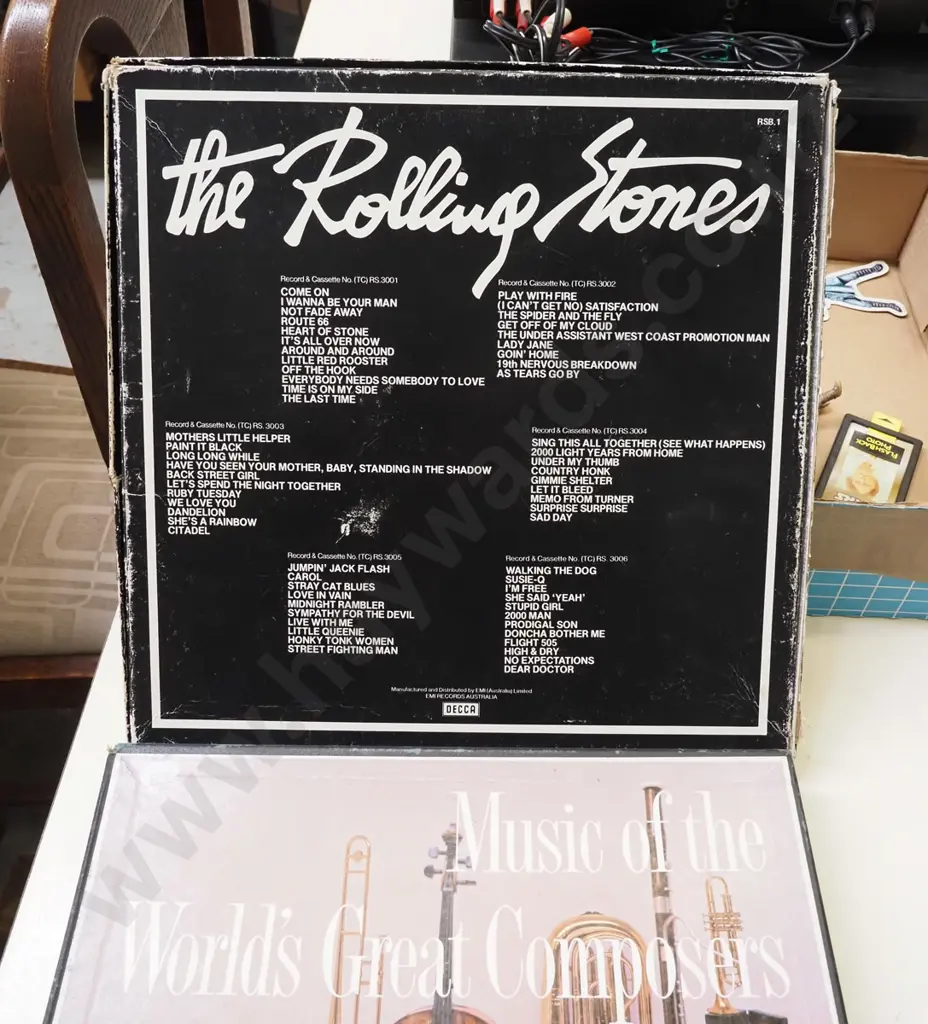 Rolling Stones album set - 1963-70, set of Worlds Greatest Composer LPs Image 1++