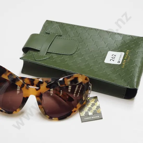 Karen Walker sunglasses and case