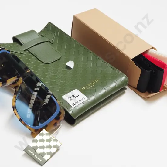 Karen Walker sunglasses and case