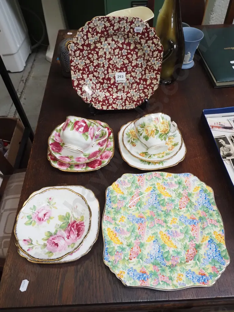 2x trios, saucers, plates Image 1++