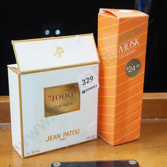 Jean Patou eau de toilette 30ml - damage to box, boxed Joran Musk cologne 59ml