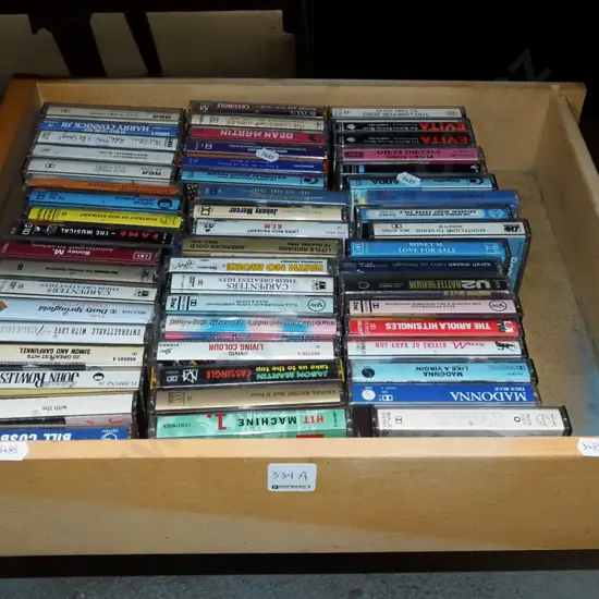 box of tape cassettes