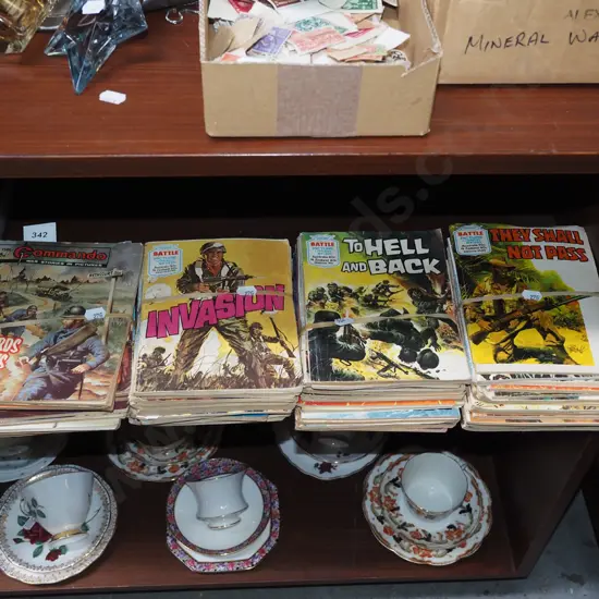 4x bundles of Commando and other war comics