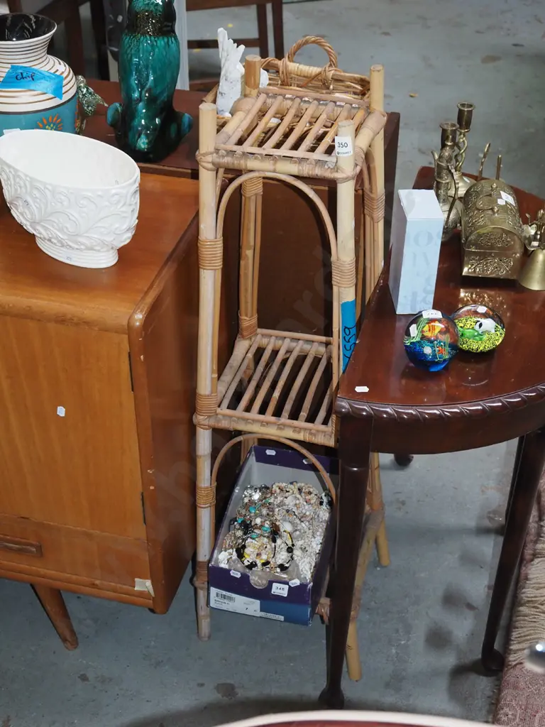 bamboo 3 tier jardiniere stand H1000 Image 1++