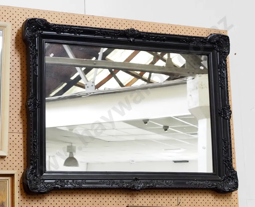 ornate black framed wall mirror  Image 1++