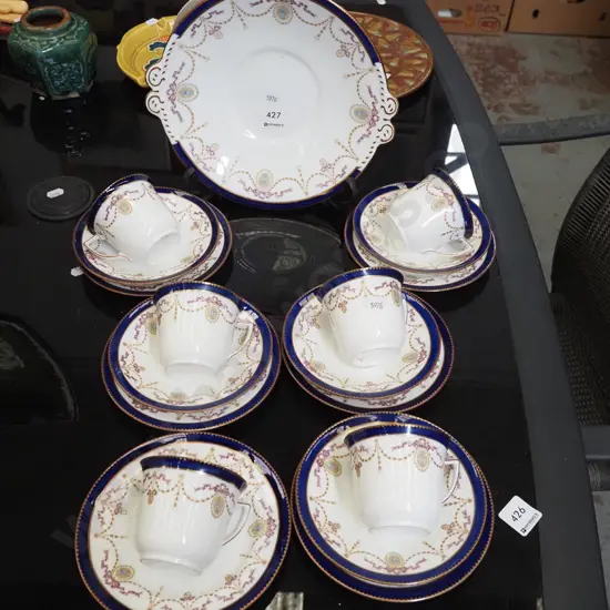 Empire ware cups, saucers, plates