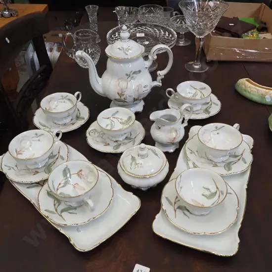 Hutschenreuther Sylvia 19 piece coffee set 