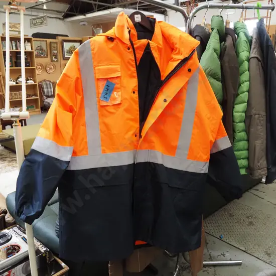 as new Tornado hi-vis vest and jacket - size XXXXL