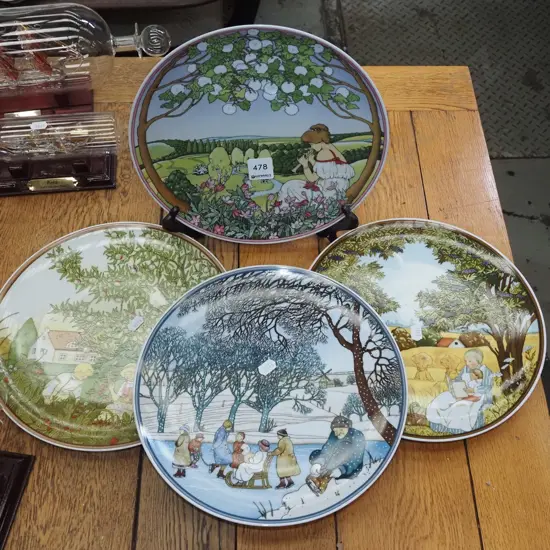 4x Villeroy & Boch seasonal themed wall chargers