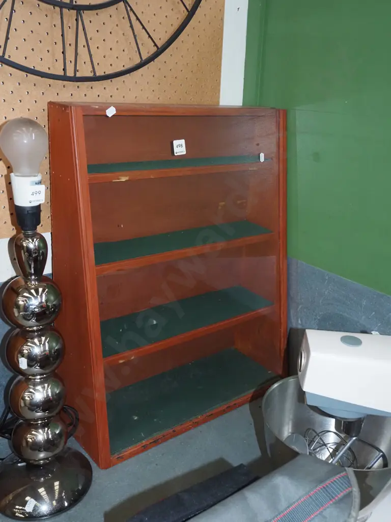 pine and glass bench top display cabinet H610 W480 Image 1++