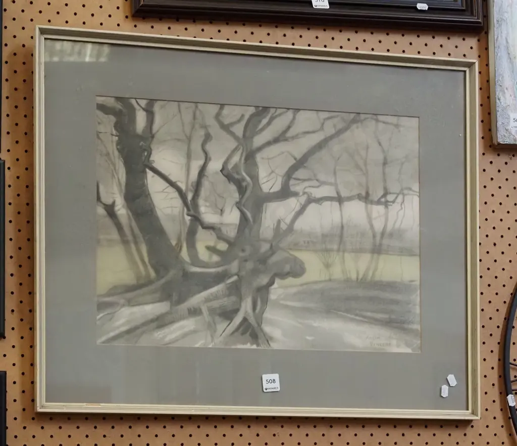 famed mixed media - trees in winter Image 1++