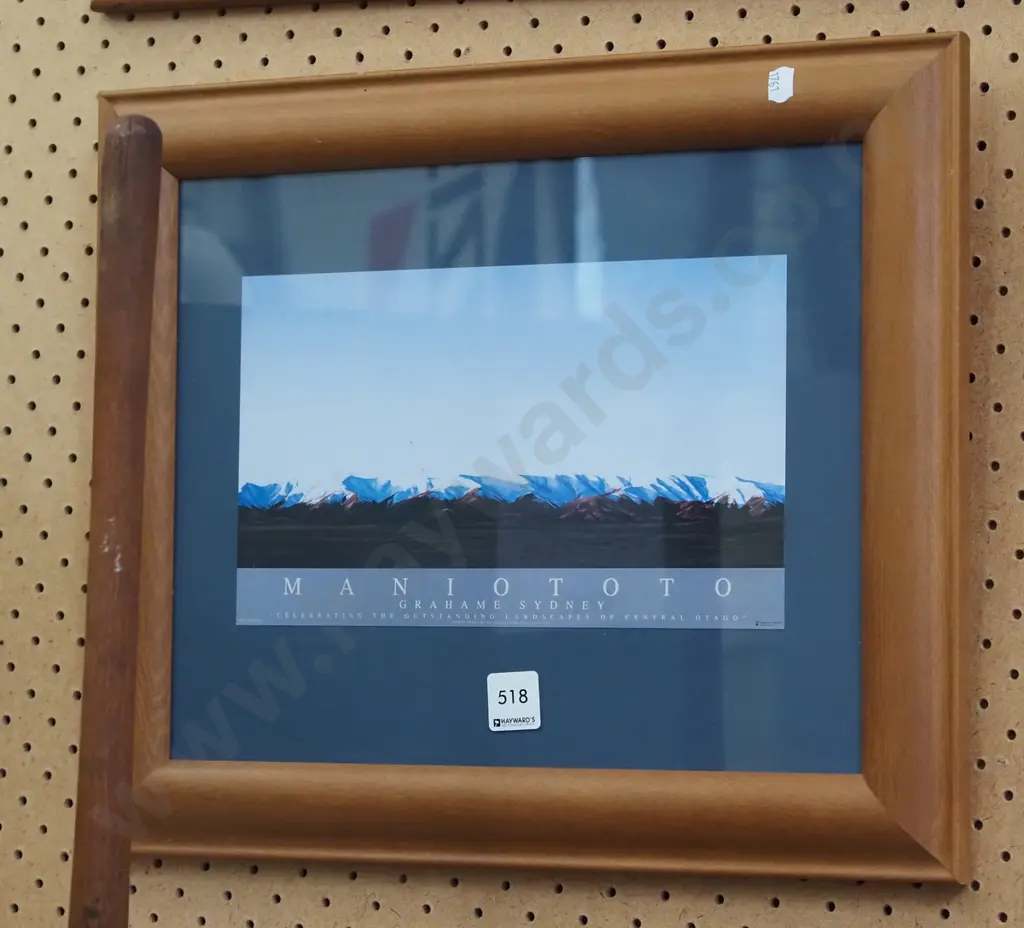 small framed Grahame Sydney poster print  Image 1++