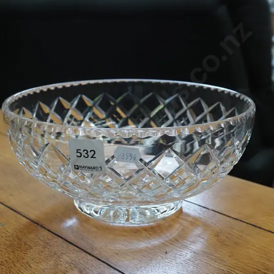 crystal footed bowl