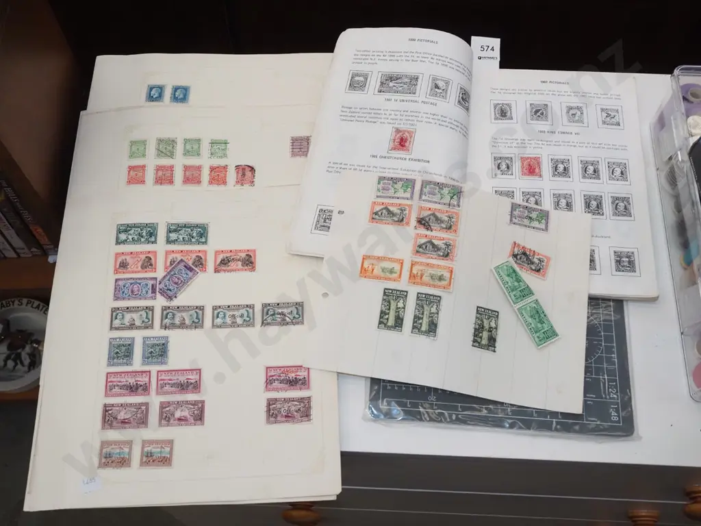 pages from stamp albums, partial stamp album Image 1++