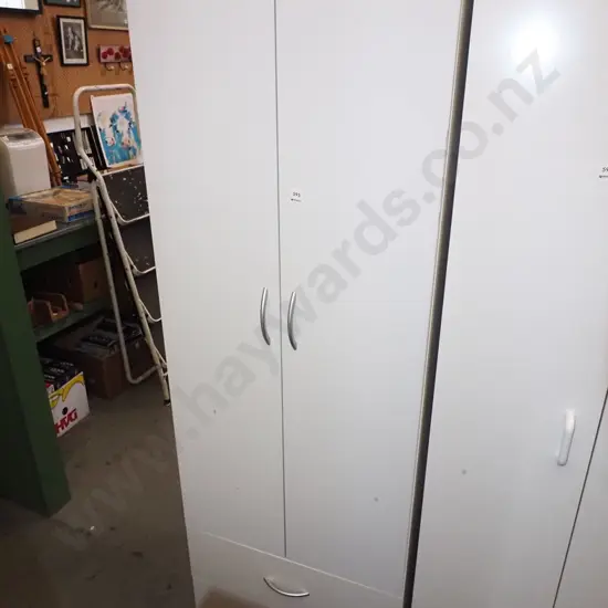 mdf white melteca 2 door laundry cupboard H1820 W600 D525