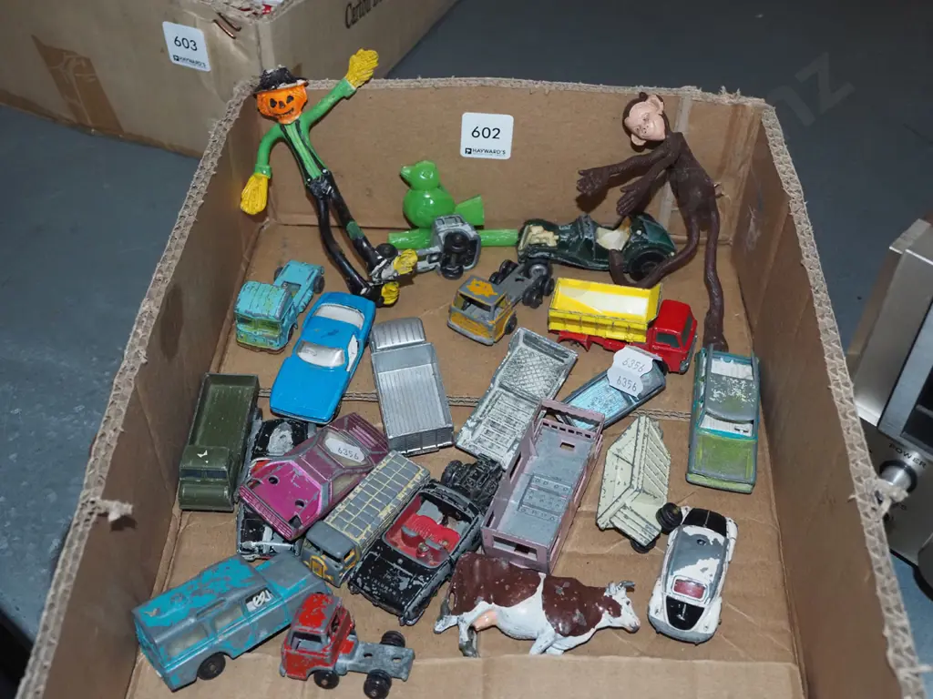 box of toy vehicles Image 1++