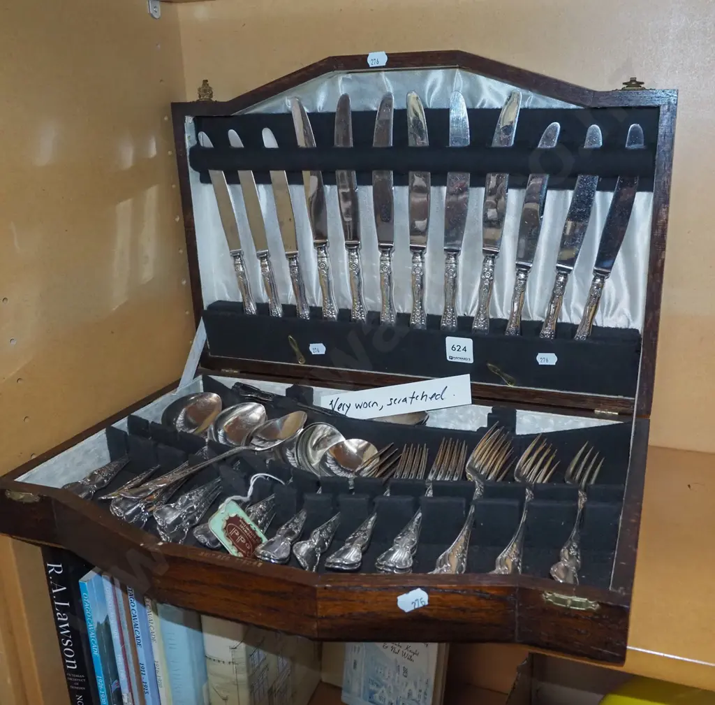 canteen of Rodd cutlery - scratched and worn Image 1++