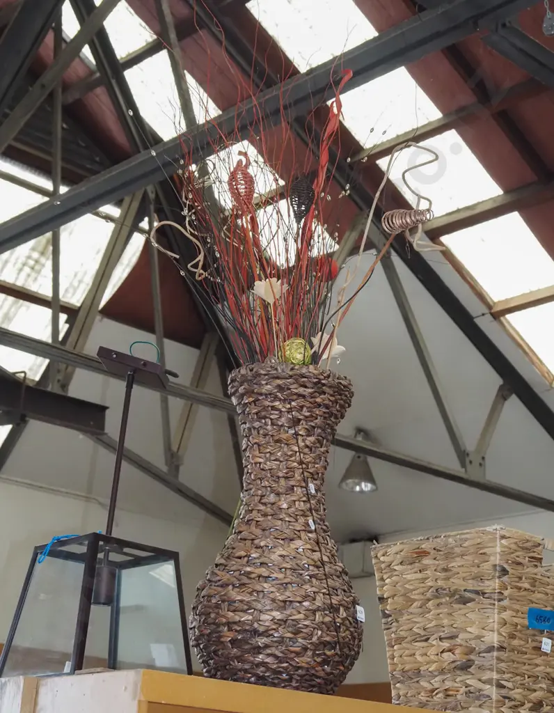 seagrass vase, dried flowers Vase H570 Image 1++