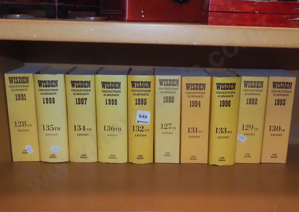 various Wisden cricket almanacs Image 1++