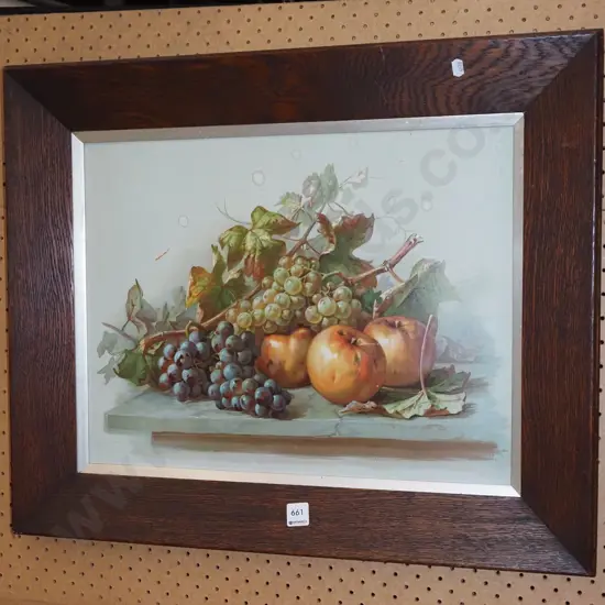 oak framed print - fruit - marks