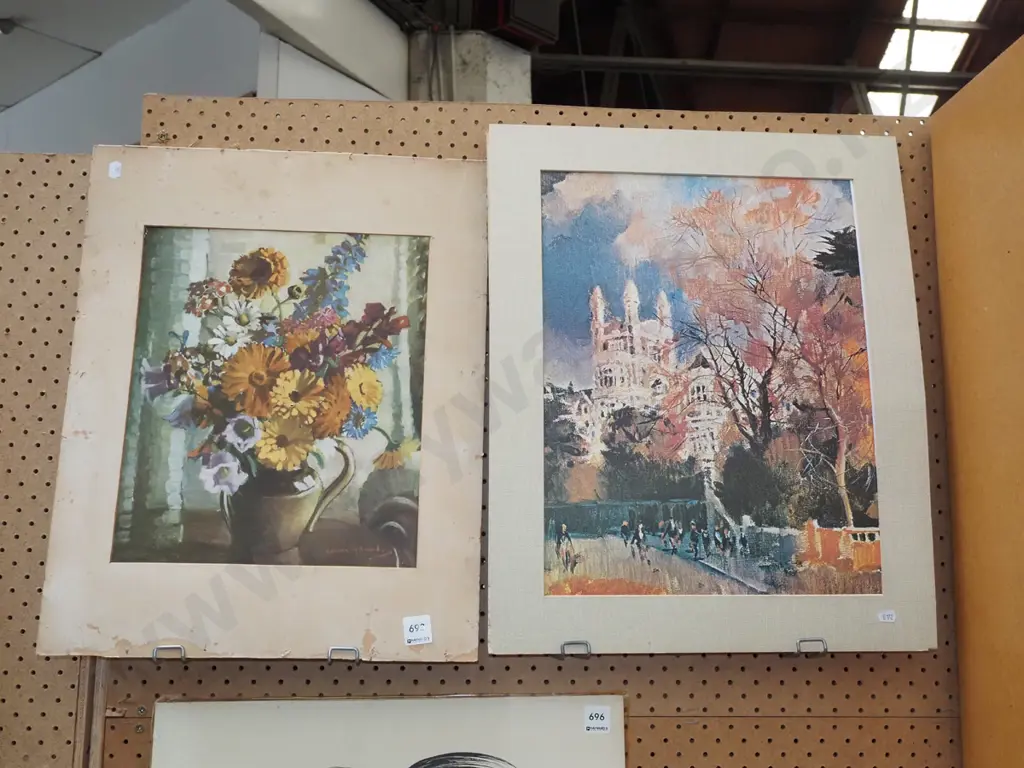 2x unframed prints - foxing Image 1++