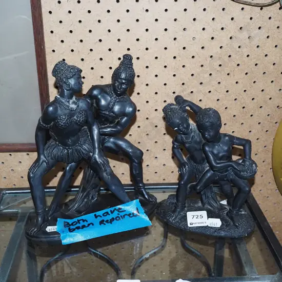 2x figurines - both repaired H230