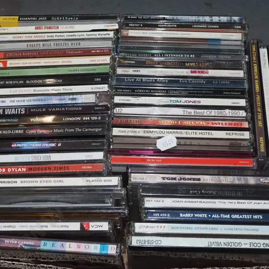 box of CDs