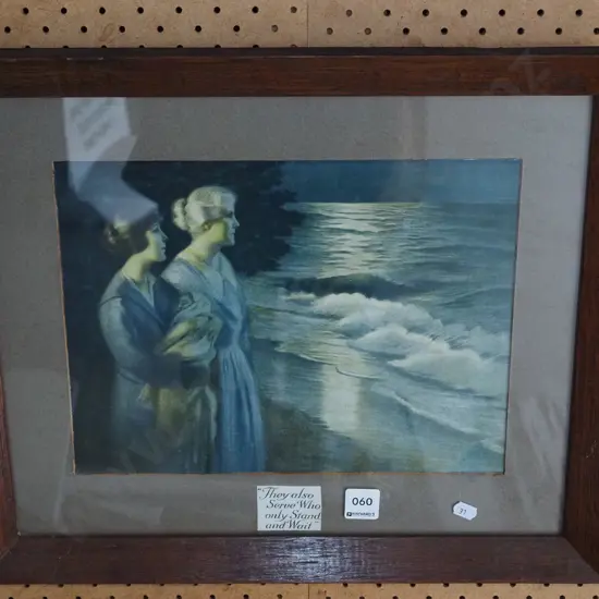 framed print - They Also Serve Who Only Stand And Wait