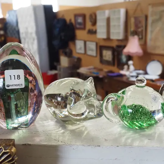 art glass paper weights