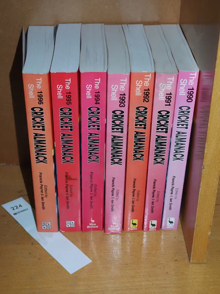 cricket almanacs 1990-1996 Image 1++