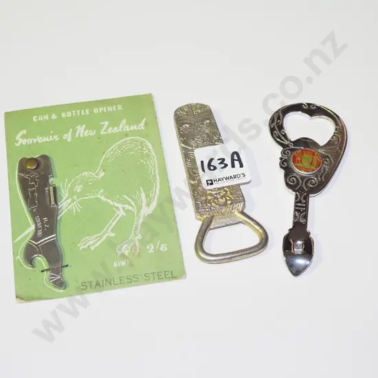 3x NZ souvenir bottle/can openers