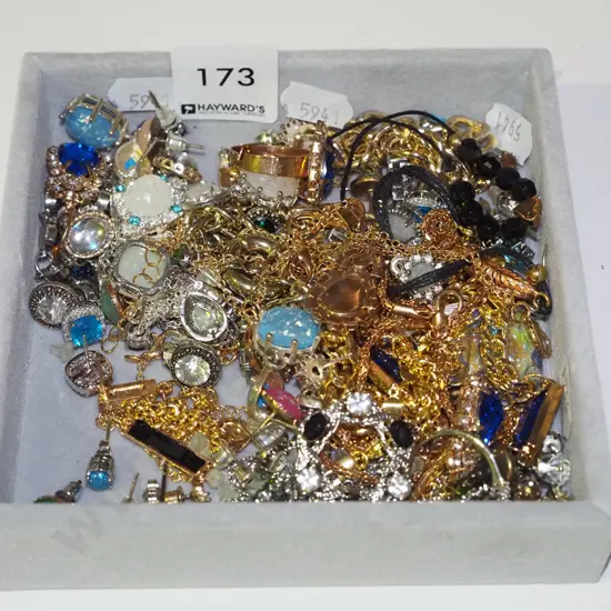 tray of costume jewellery