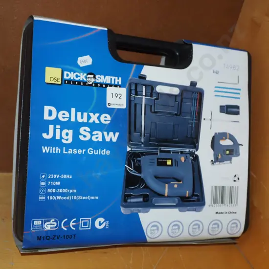boxed as new Dick Smith Electronics jig saw with lazer guide