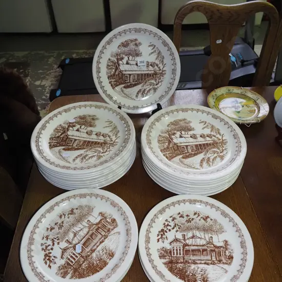 Crown Lynn heritage dinner plates