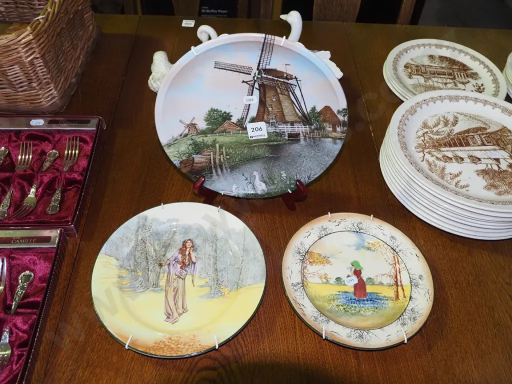 2x Royal Douton plates & 1 other plate Image 1++