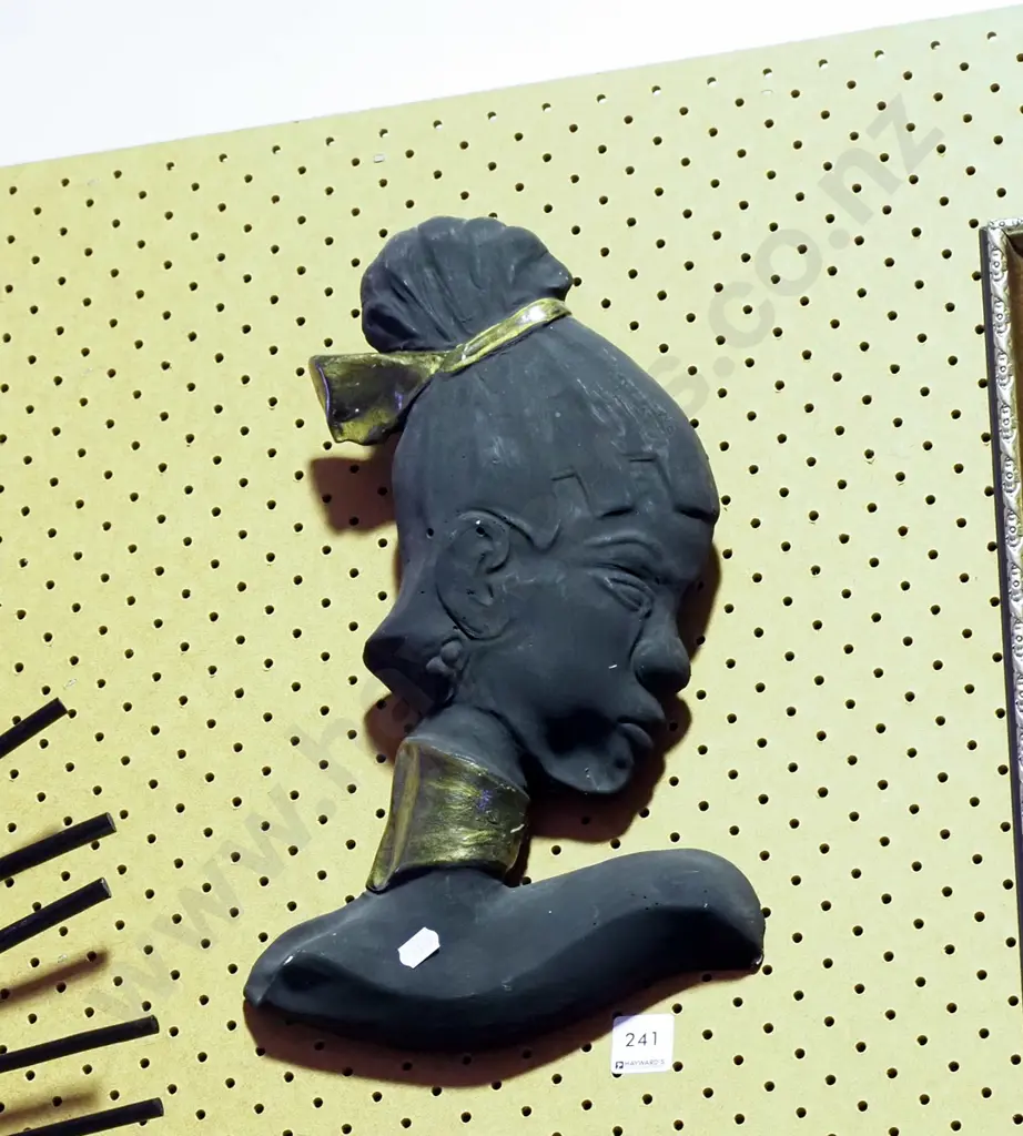 black painted composite wall silhouette H390 Image 1++