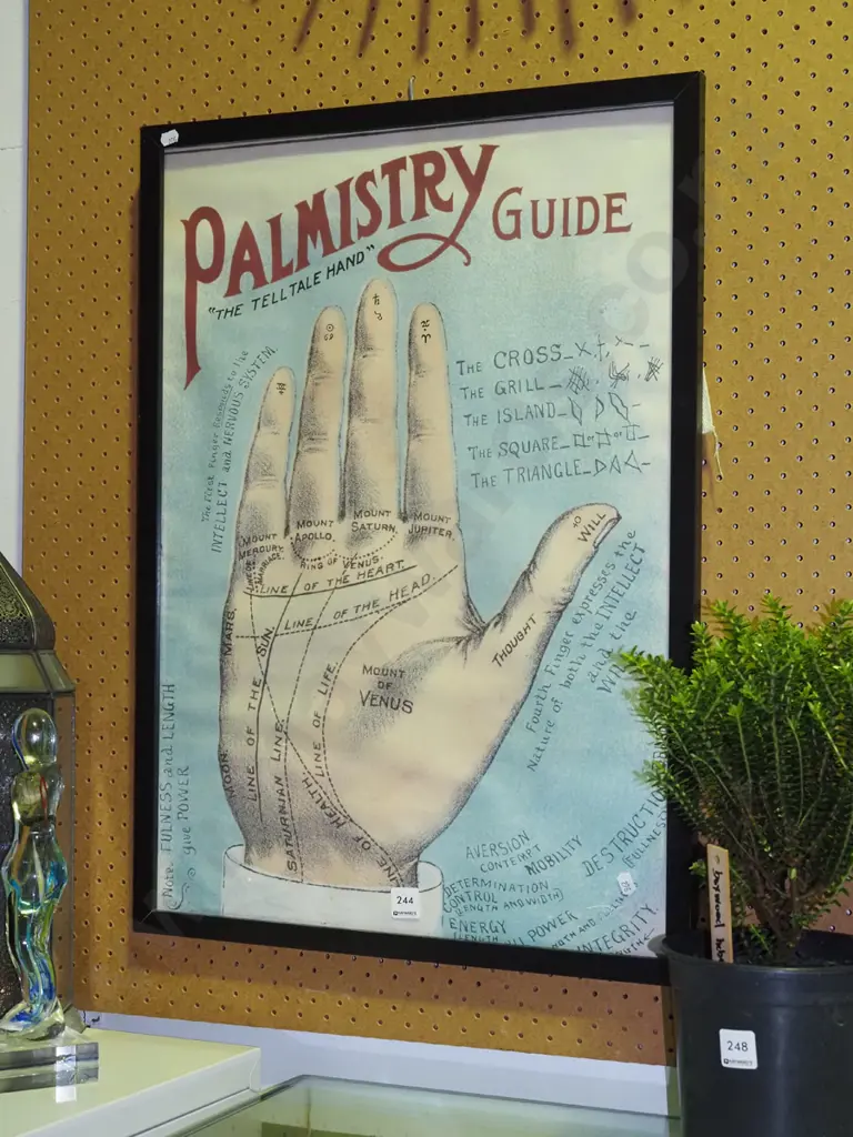 framed Palmistry print Image 1++