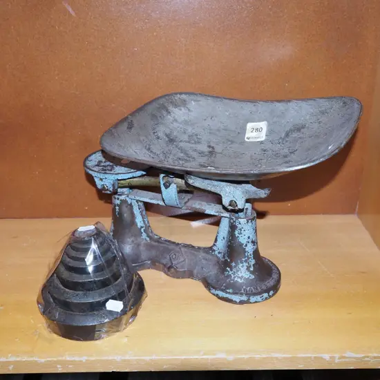 vintage balance scales & weights