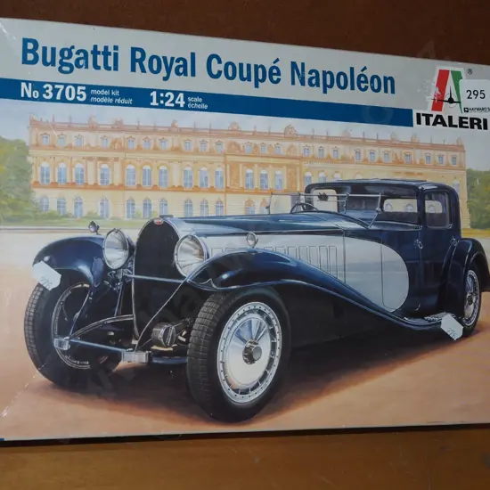 yet to be assembled scale model Bugatti
