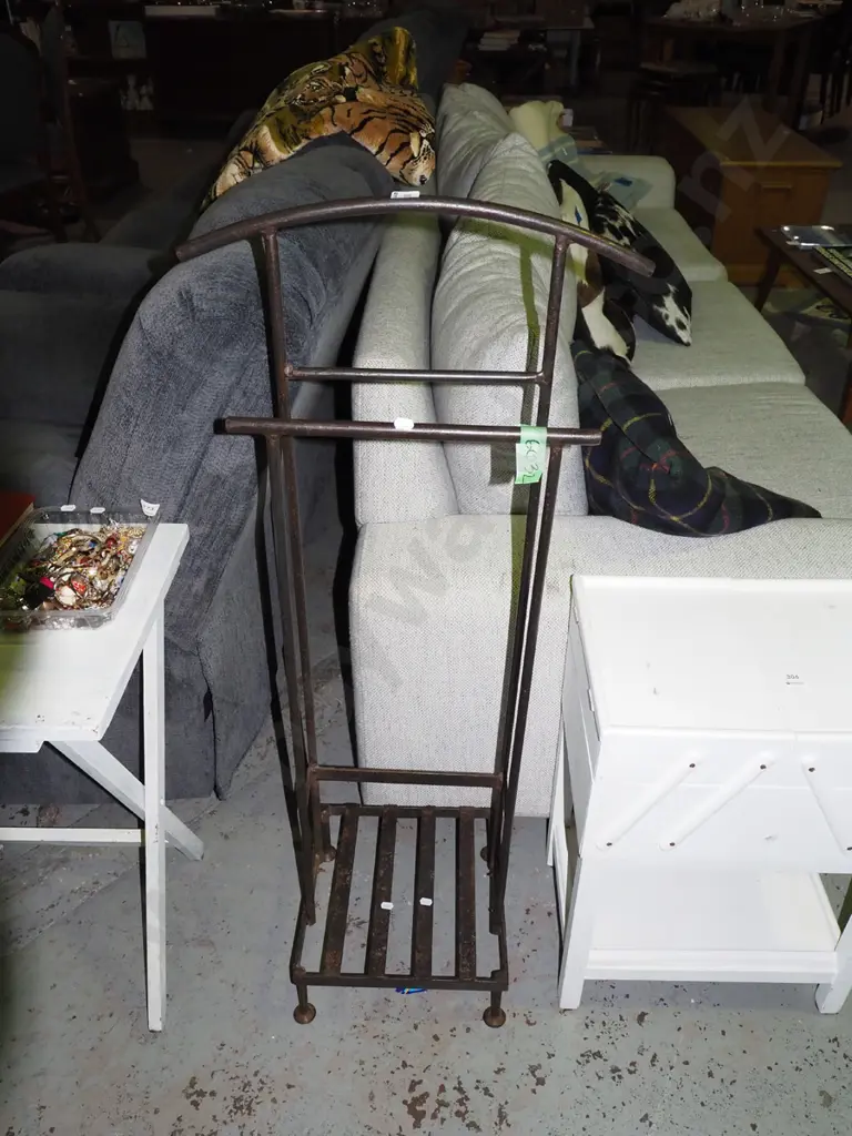 wrought metal valet stand Image 1++