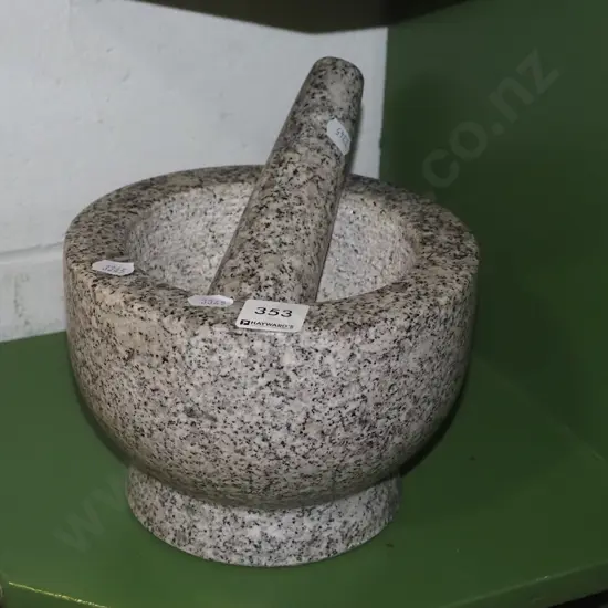 stone mortar and pestle