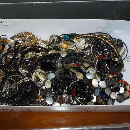 tray of costume jewellery