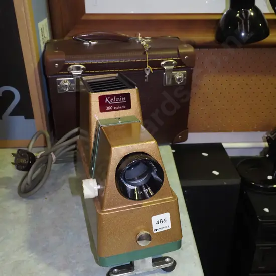Kelvin vintage slide projector and case