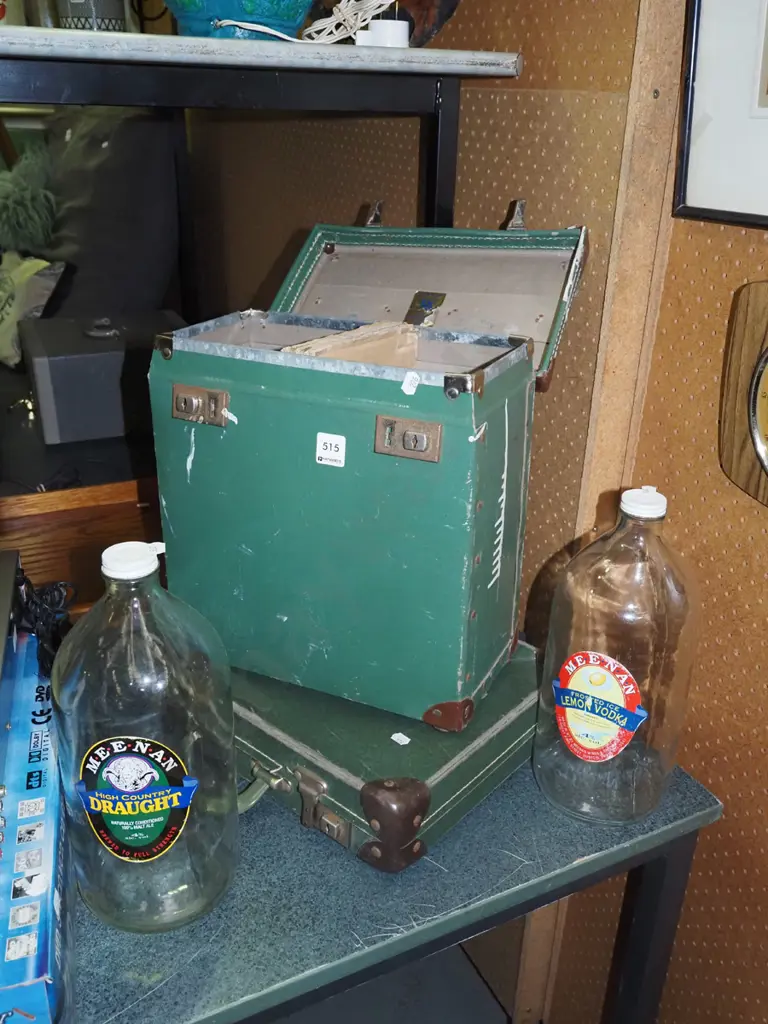 vintage flagon suitcase, lodge regalia case Image 1++