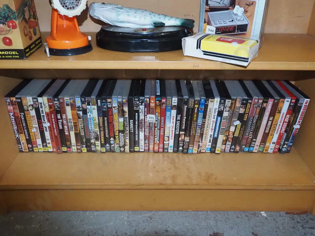 shelf of DVDs Image 1++