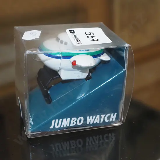 Air New Zealand child's jet-shaped Jumbo Watch