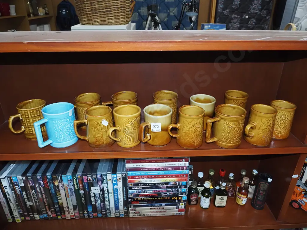 shelf of coffee mugs Image 1++