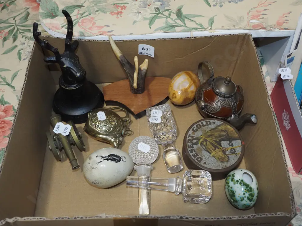 box; bell, teapots, decanter stoppers etc Image 1++
