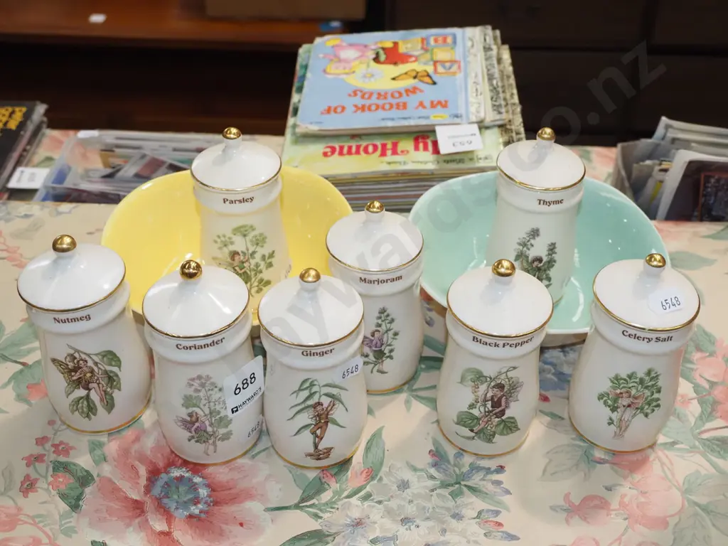 spice jars, 2 x bowls Image 1++